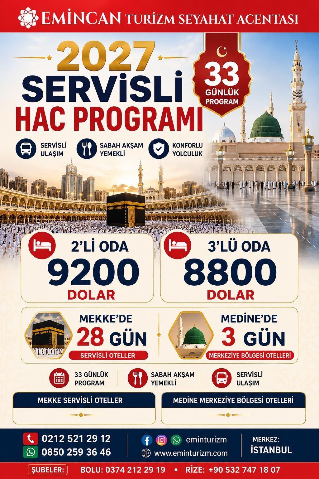 2027 Servisli Hac Proğramı