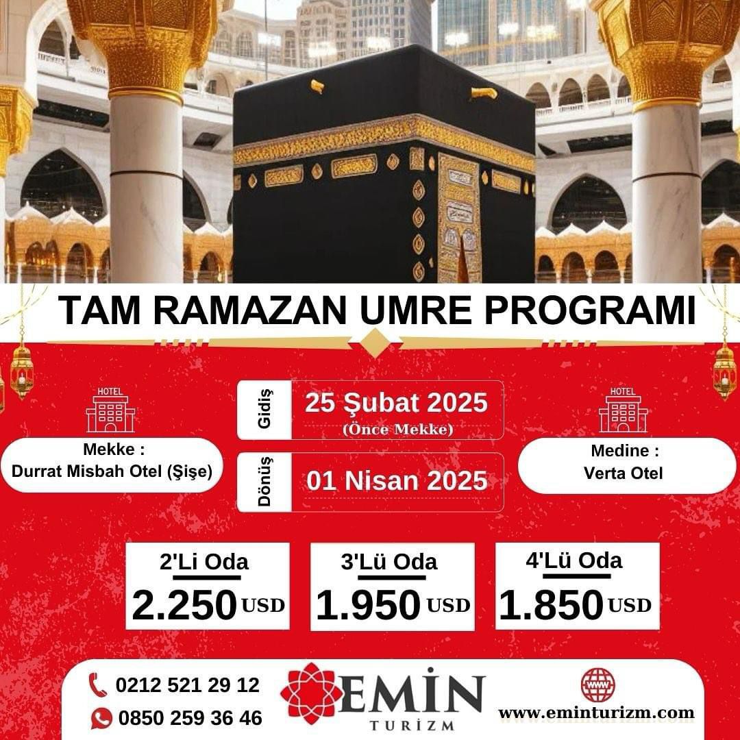 2025 Ramazan Umre Proğramı