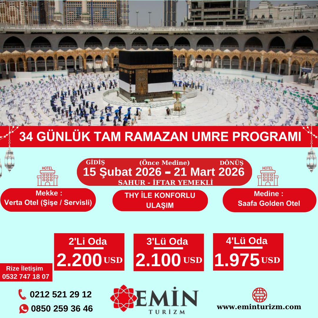 2026 Ramazan Umre Proğramı